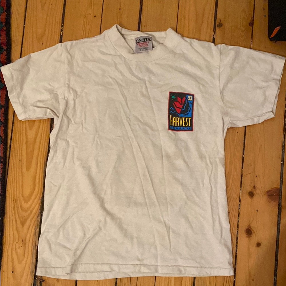 Vintage 1993 Harvest Crusade Single Stitch White Cotton T-Shirt